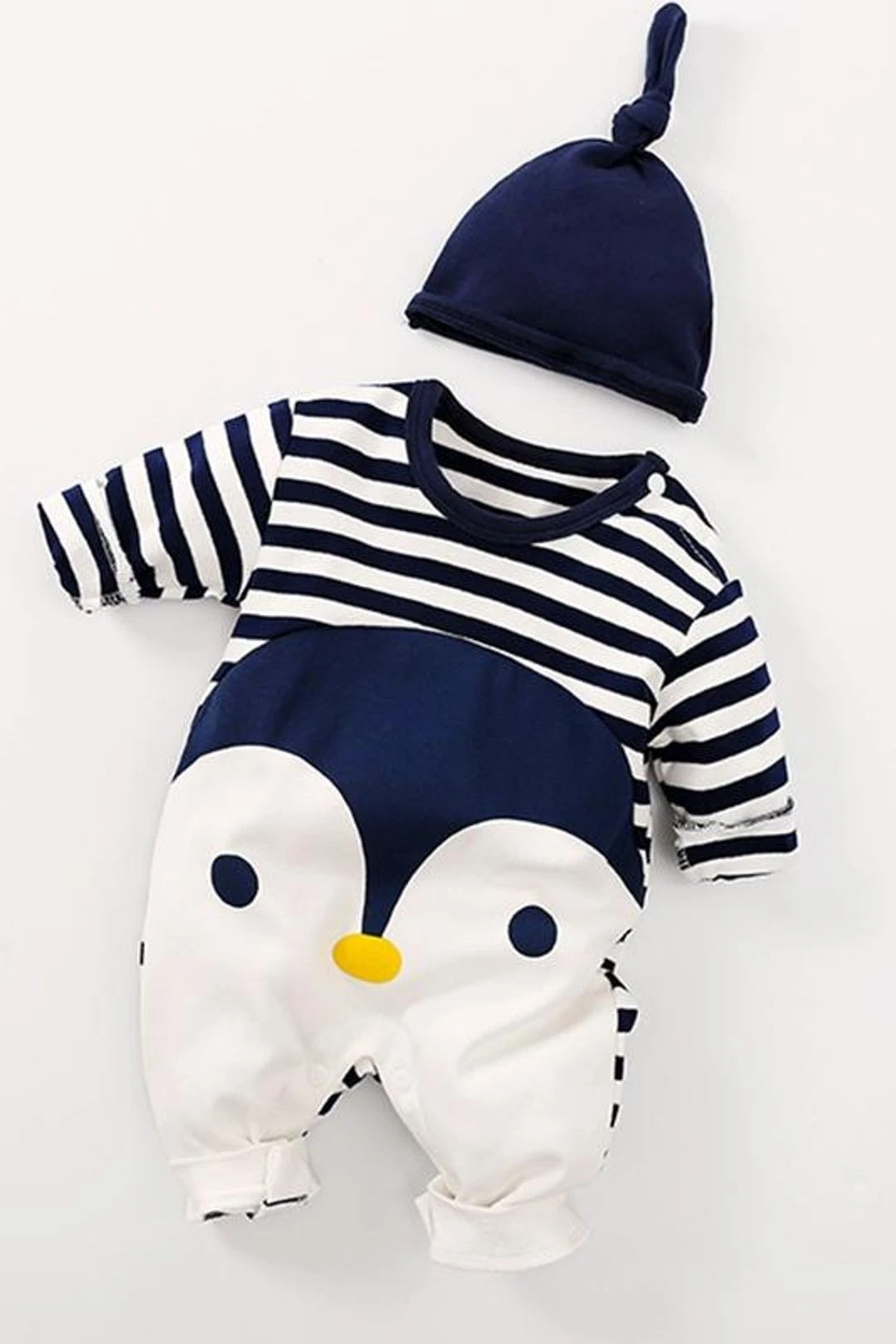 Striped Penguin Print Jumpsuit And Hat 12 Striped Penguin Print Jumpsuit And Hat - Image 10