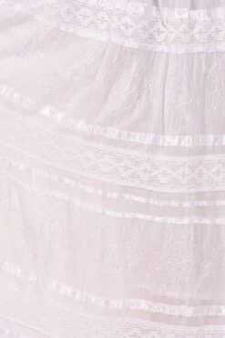 Sakkas Lace And Ribbon Peasant Boho Skirt -Layer Outfit 10901923987555 22