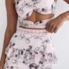 Lottie Mini Ruffled Skirt Pink Floral -Layer Outfit 11510630187065 1