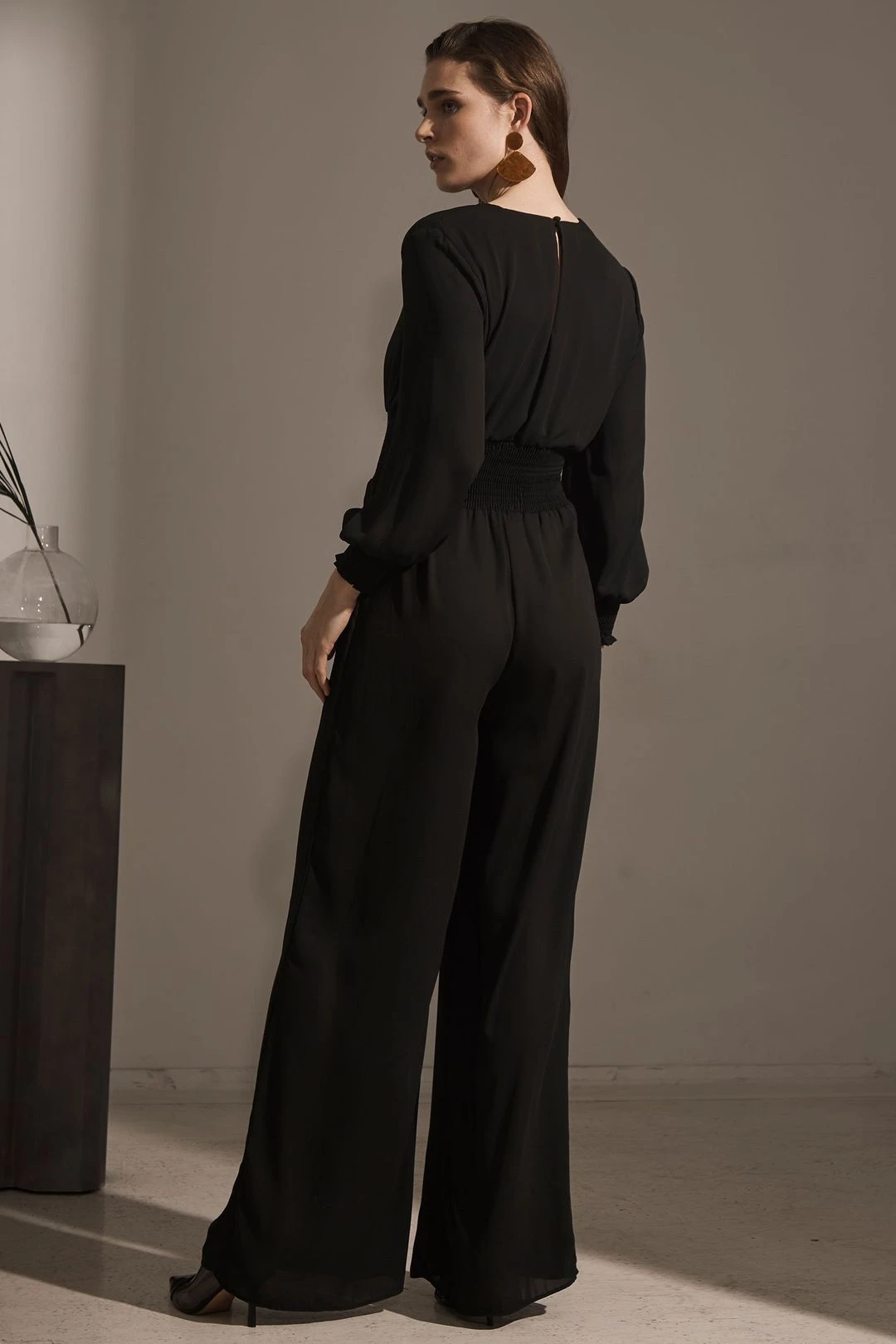 Surplice Smocked Jumpsuit 4 Surplice Smocked Jumpsuit - Image 2