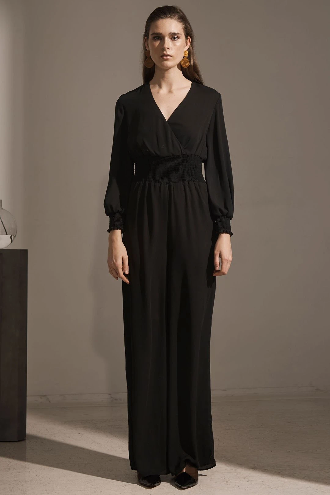 Surplice Smocked Jumpsuit 3 Surplice Smocked Jumpsuit