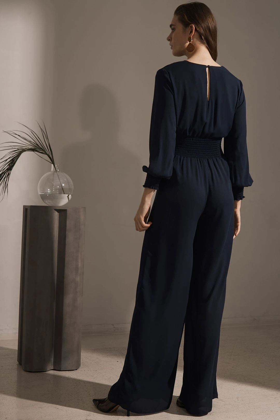 Surplice Smocked Jumpsuit 6 Surplice Smocked Jumpsuit - Image 4