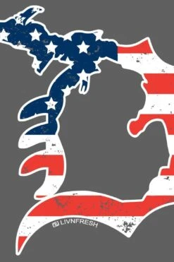 "Michigan D Flag" Women's Flowy Tank Top -Layer Outfit 12228494164047 4