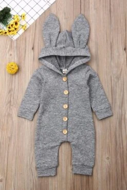 Baby Girl Boy 3D Ears Hooded Warm Jumpsuit 16 Baby Girl Boy 3D Ears Hooded Warm Jumpsuit -Layer Outfit 12693257748523 5