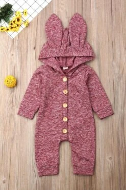 Baby Girl Boy 3D Ears Hooded Warm Jumpsuit 19 Baby Girl Boy 3D Ears Hooded Warm Jumpsuit -Layer Outfit 12693258043435 8