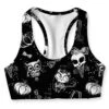 Spooktacular Stella Black Seamless Racerback Sport Yoga Bra - Women -Layer Outfit 12747253514336 1
