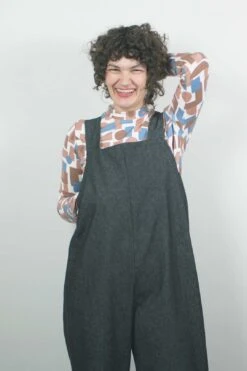 The New World Jumpsuit No. 2, Black Denim -Layer Outfit 12817009016921 8