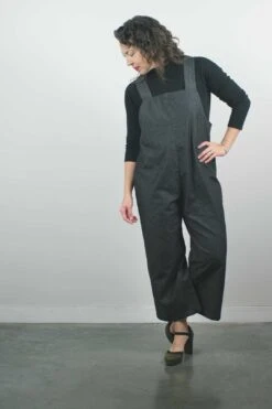 The New World Jumpsuit No. 2, Black Denim -Layer Outfit 12817009639513 7