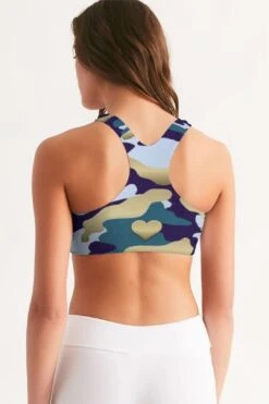 Women's Active Comfort Pacific Supply Camo Seamless Sports Bra -Layer Outfit 12835201089651 3