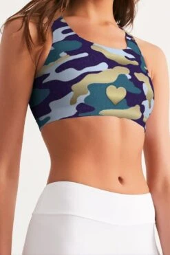 Women's Active Comfort Pacific Supply Camo Seamless Sports Bra -Layer Outfit 12835201122419 4
