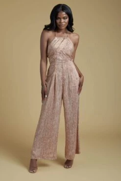 'Marlowe' Halter Jumpsuit -Layer Outfit 12850052333634 5