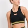 Glittery Gold Stripe Bra 2 Glittery Gold Stripe Bra -Layer Outfit 13390034796638 1