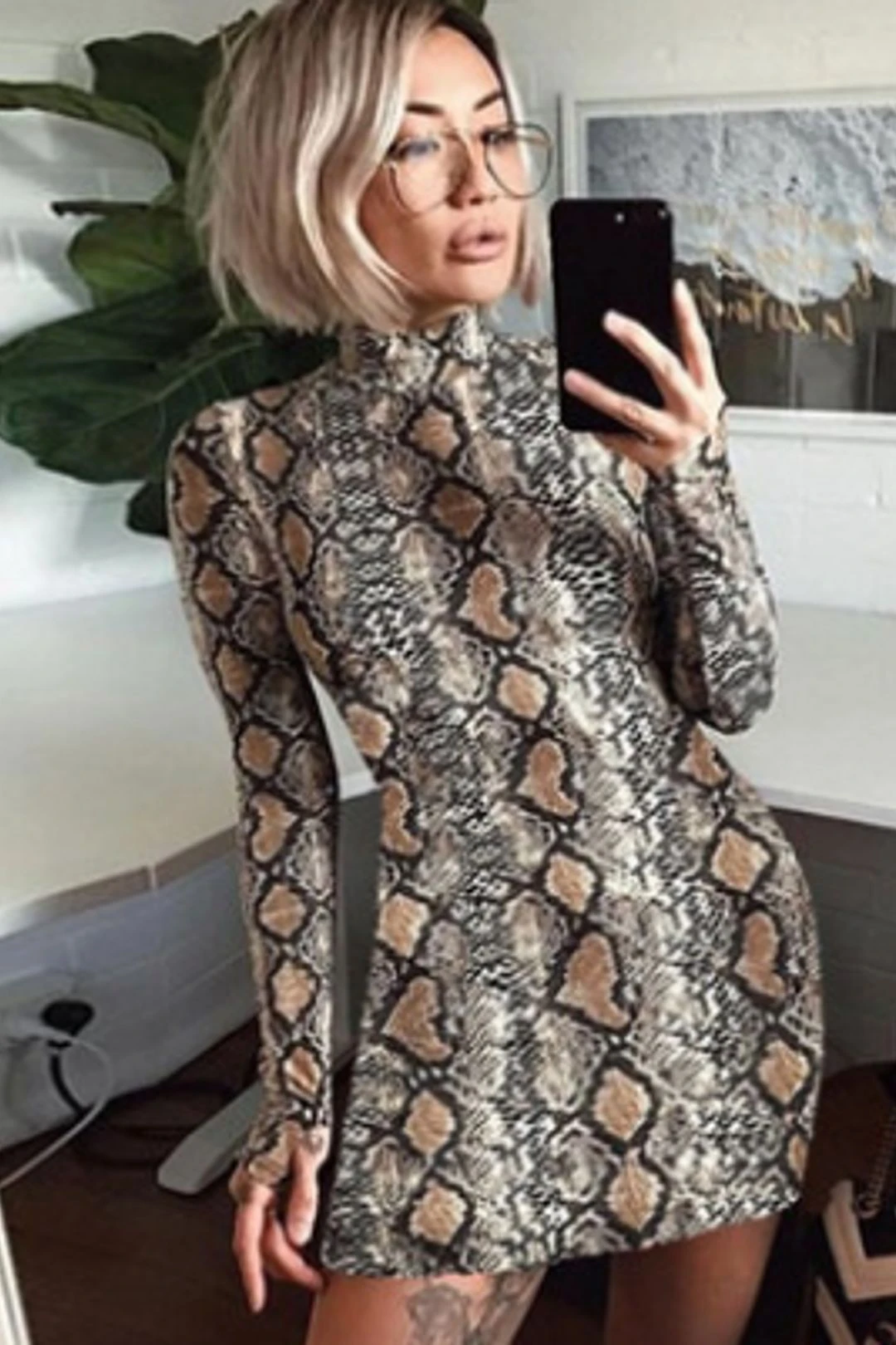 Women's New AliExpress Snake Long Sleeve Jumpsuit 4 Women's New AliExpress Snake Long Sleeve Jumpsuit - Image 2