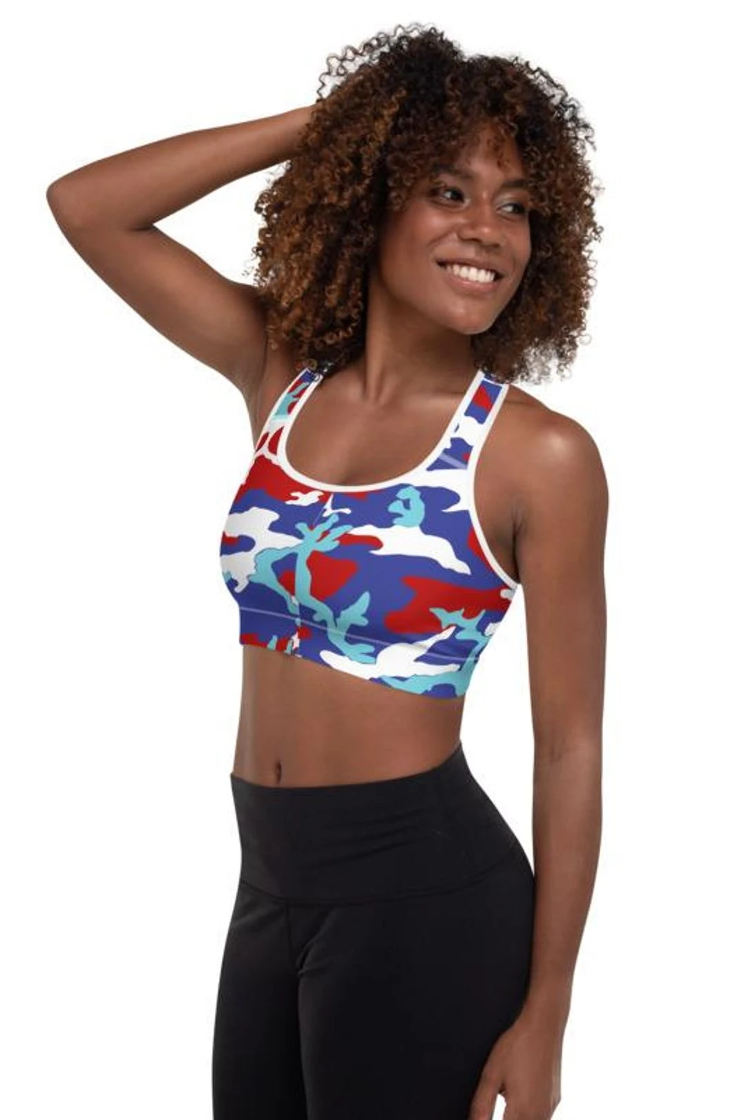 Anguilla Camouflage - Sports Bra 3 Anguilla Camouflage - Sports Bra