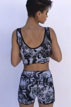 SPORTS BRA BRALET WHITE TIGER/SNOW LEOPARD 12 SPORTS BRA BRALET WHITE TIGER/SNOW LEOPARD -Layer Outfit 13607756890170 5