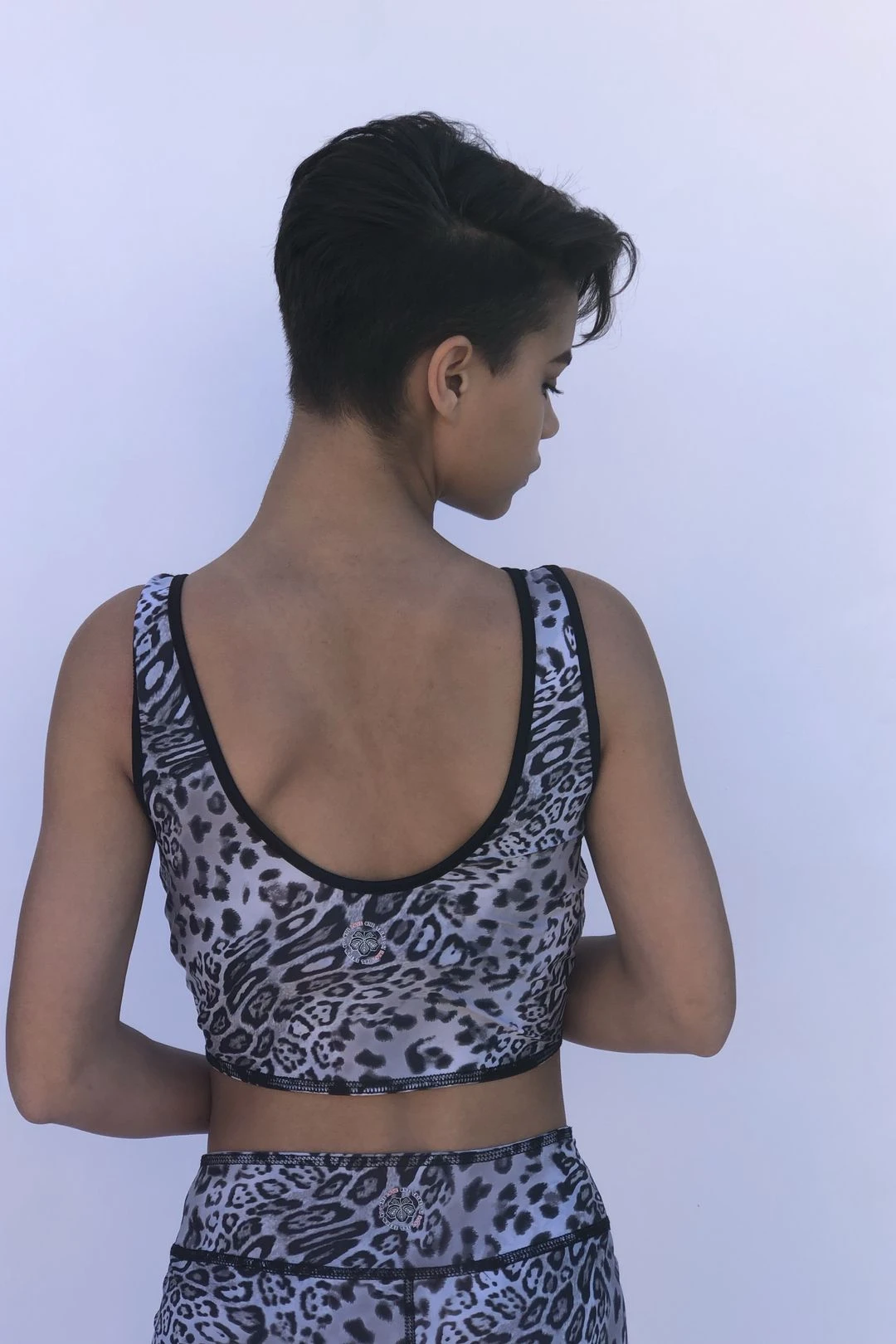 SPORTS BRA BRALET WHITE TIGER/SNOW LEOPARD 8 SPORTS BRA BRALET WHITE TIGER/SNOW LEOPARD - Image 6