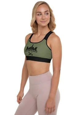 MM American OD Green Padded Sports Bra -Layer Outfit 13915431043138 3