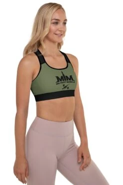 MM American OD Green Padded Sports Bra -Layer Outfit 13915431141442 4