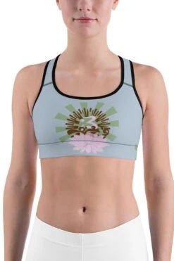 Yoga Sport Bra With Our Classic Lotus Print