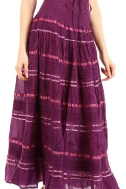 Sakkas Lace And Ribbon Peasant Boho Skirt -Layer Outfit 14295058612323 10