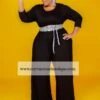 Black Kifini Wide Leg Jumpsuit