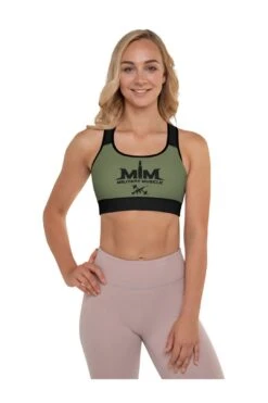 MM American OD Green Padded Sports Bra