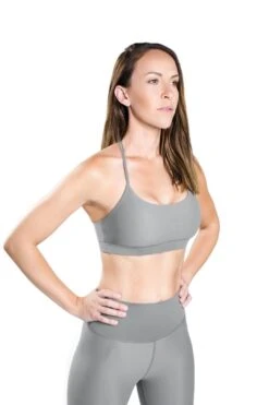 Suede T-Back Bra - Stone