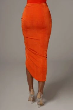 ORANGE AURA SLINKY SKIRT -Layer Outfit 14691900817496 8