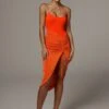 ORANGE AURA SLINKY SKIRT -Layer Outfit 14691900981336 1