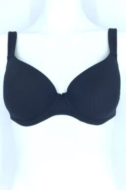 Jaquard Stripe Black Bra