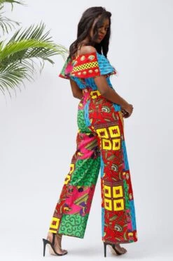 Women Jumpsuit Ruffle Off-Shoulder Long Ankara Jumpsuit 13 Women Jumpsuit Ruffle Off-Shoulder Long Ankara Jumpsuit -Layer Outfit 14903521411139 6