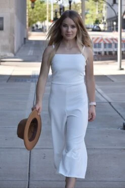 Susanna Cami White Jumpsuit