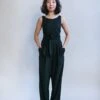 Liberty Jumpsuit In Black Linen 2 Liberty Jumpsuit In Black Linen -Layer Outfit 14969939165243 1