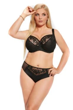 Black Brilliant Soft Cup Bra In Bands 30 Through 42