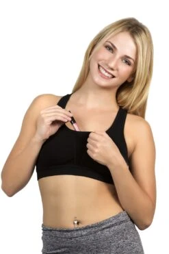 Comfort Bamboo Travel Bra Racerback With Secret Pockets -Layer Outfit 15028431355958 4