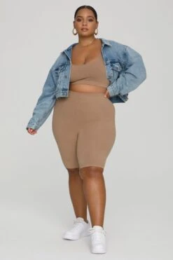 ESSENTIAL SCOOP BRA | PUTTY001 -Layer Outfit 15480538333267 15