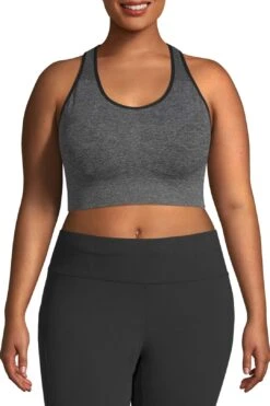Women's Plus Size Wire Free Active Seamless Sports Bra -Layer Outfit 15557175050286 4