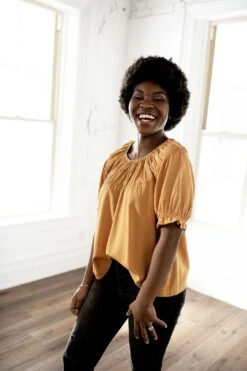 Cheery | Puff Sleeve Top | 2 Colors -Layer Outfit 15582473748554 3