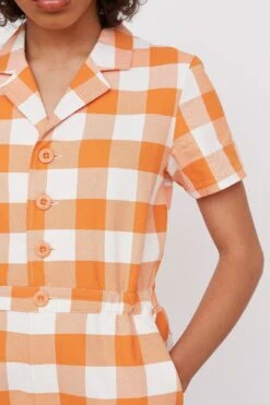 Lazy Oaf Orange Juice Gingham Jumpsuit -Layer Outfit 15590583271489 3