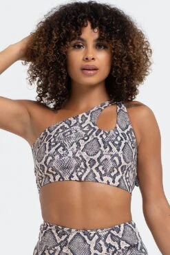 Python One Shoulder Bra