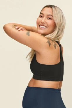 Black May Crossover Nursing Bra -Layer Outfit 15686520897599 3