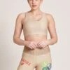 Crossed Medium Support Sports Bra - Sand 1 Crossed Medium Support Sports Bra - Sand -Layer Outfit 15748901634147 1
