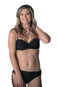 TWIST UNDERWIRE BRA-BLACK -Layer Outfit 15767080435747 3