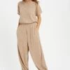 Mocha Ribbed Jumpsuit -Layer Outfit 15823931408437 1