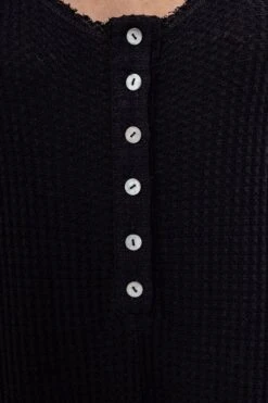 PREORDER - Spring Ahead, Fall Back Pocketed Thermal Jumpsuit - Black -Layer Outfit 16226475311166 4