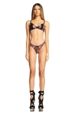 CRYSTAL BRA - BLACK FLORAL -Layer Outfit 17577503391840 6