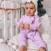 Sadie Purple Ruffle Zippie Jumpsuit/Sleeper -Layer Outfit 17749137096871 1