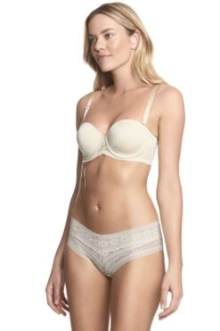Dominique The Tessastrapless Lace Strapless Convertible Bra -Layer Outfit 17787243987103 6