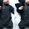 Autumn And Winter Lovely Dark Grey Printed Long-sleeve Baby Hoodie Jumpsuit -Layer Outfit 18431600623774 1