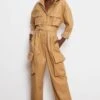 Linda Faux Leather Jumpsuit In Butter -Layer Outfit 18631757594784 1